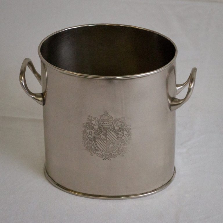 Classic Ice Bucket Pewter plate Daughters & Co
