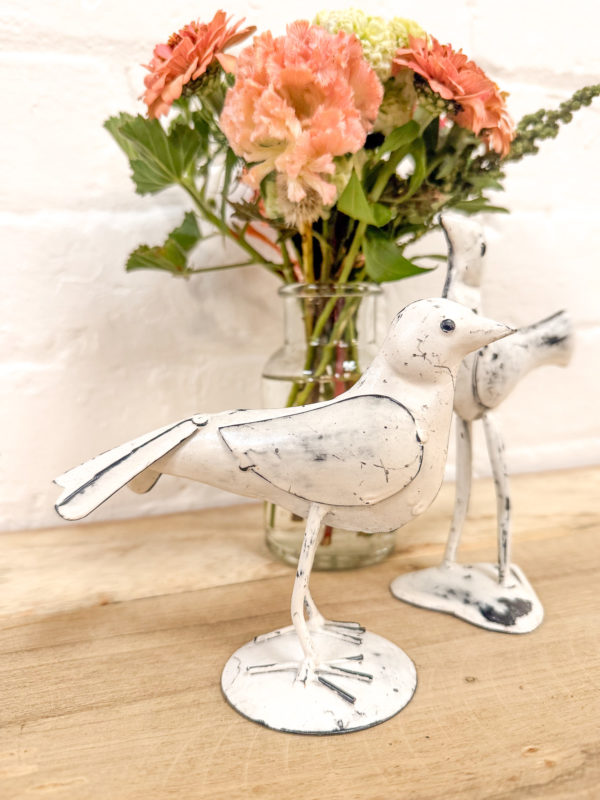 Set 2 Iron Love Doves – Winter White - Image 3